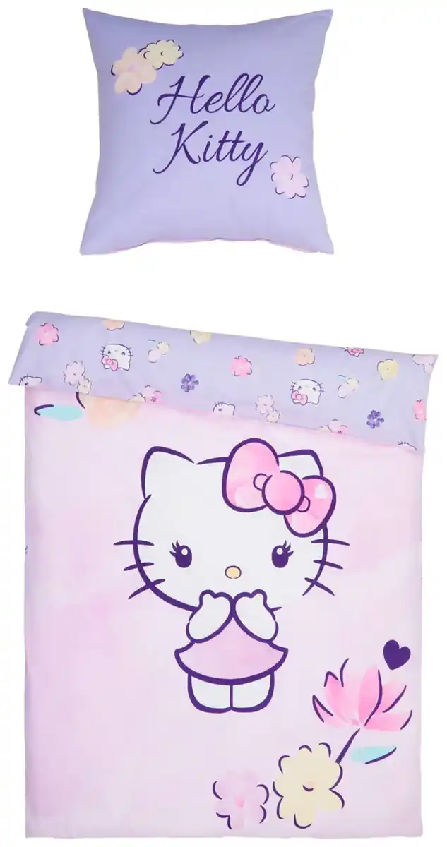 Bild 4 von Wende-Bettwäsche-Set »Hello Kitty«, 2-teilig