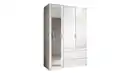 Bild 1 von Kleiderschrank weiß mit Spiegel - 135 cm - 3-türig - VESALA