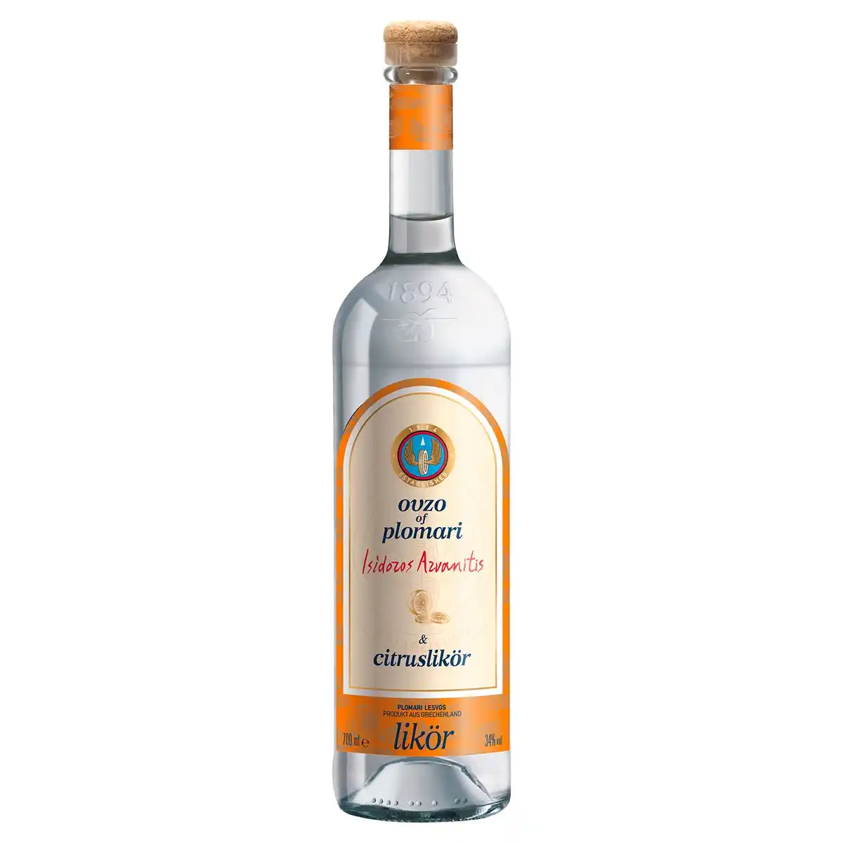 Bild 1 von PLOMARI, Ouzo of Plomari Citrus700ml