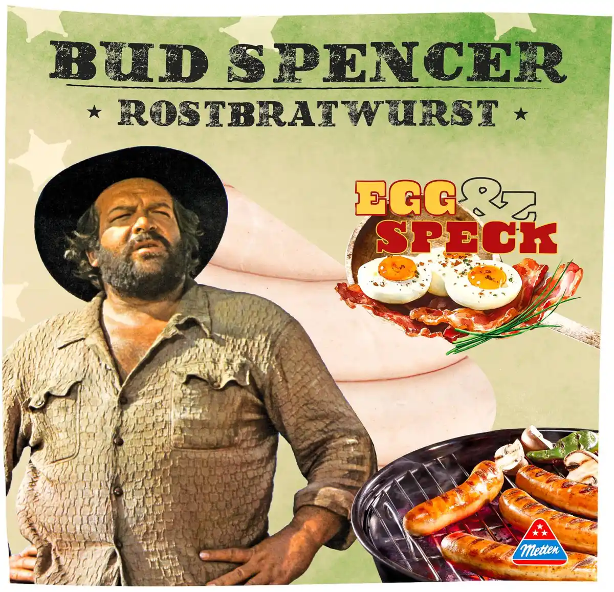 Bild 1 von METTEN Bud Spencer Bratwurst, 5 St. = 450-g-Packg.
