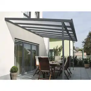 Gutta Terrassenüberdachung/Carport 'Typ E' 426 x 406 cm anthrazit