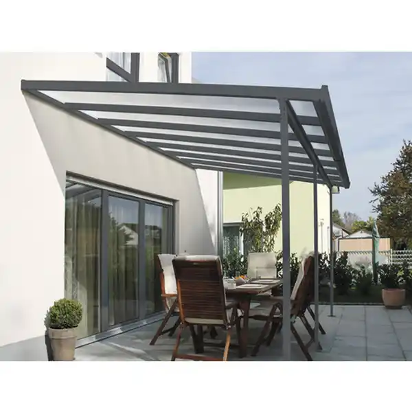 Bild 1 von Gutta Terrassenüberdachung/Carport 'Typ E' 426 x 406 cm anthrazit