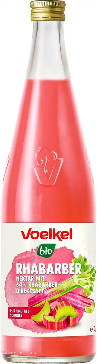 Bild 1 von VOELKEL Bio-Rhabarber-Nektar, 0,7-l-Fl.