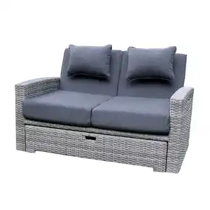 bellavista® Multifunktionsliege 'Begur' grau/anthrazit 148 x 93 x 65 cm