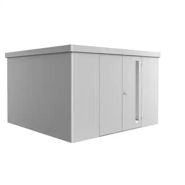 Bild 1 von Biohort Gerätehaus 'Neo 4D' silber-metallic 348 x 348 cm mit Doppeltür