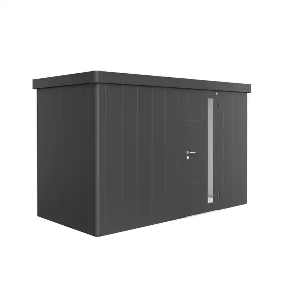 Bild 1 von Biohort Gerätehaus 'Neo 1D' dunkelgrau-metallic 348 x 180 cm mit Standardtür