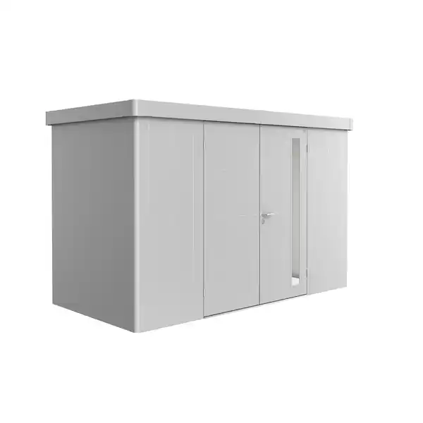 Bild 1 von Biohort Gerätehaus 'Neo 1D' silber-metallic 348 x 180 cm mit Doppeltür