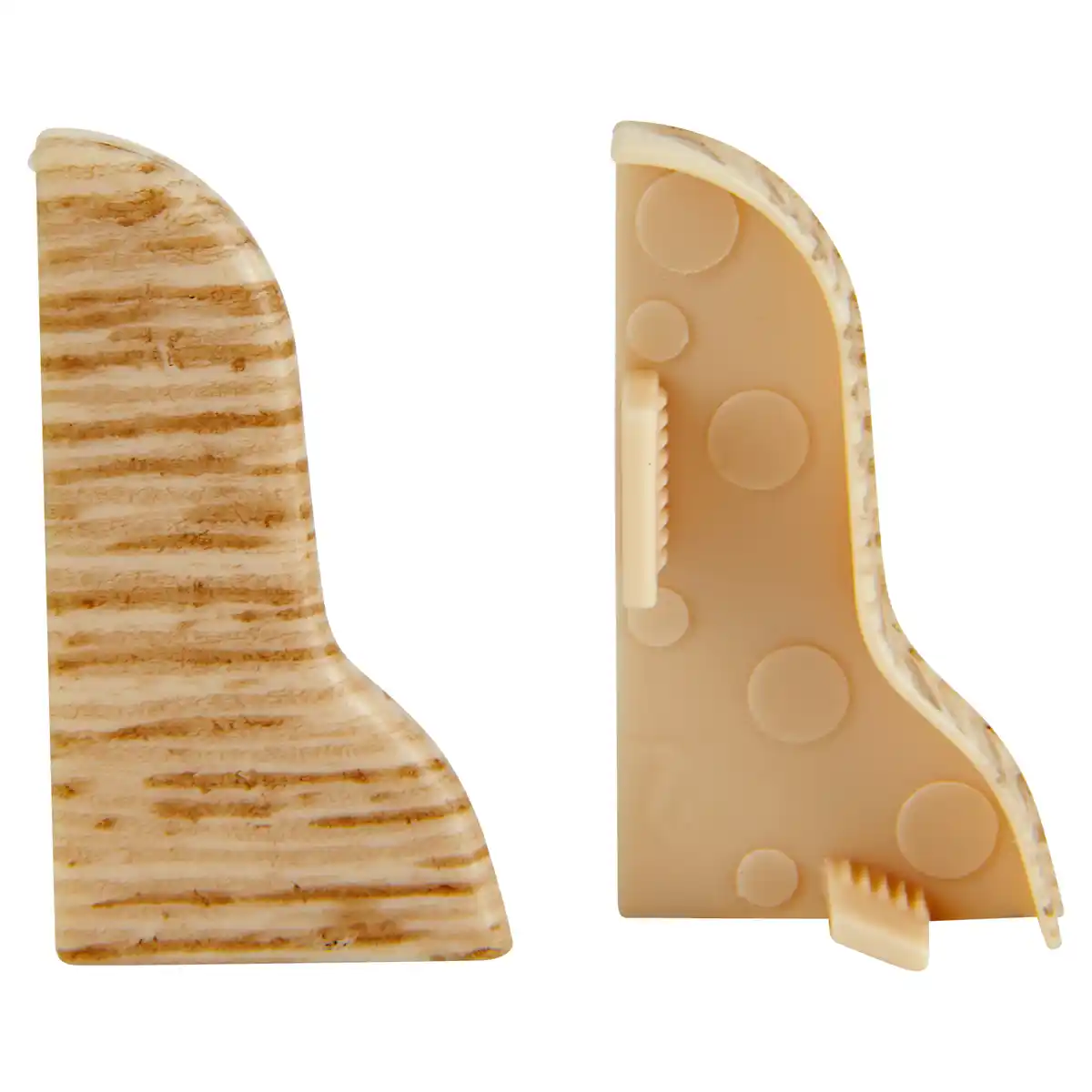 Bild 1 von toom Endkappe geschwungen Eiche sägerau 20 x 40 mm, 2 Stück