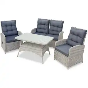 bellavista® Dining-Lounge-Set 'Monte Carlo' beige/anthrazit 4-teilig