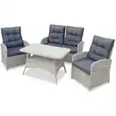 Bild 1 von bellavista® Dining-Lounge-Set 'Monte Carlo' beige/anthrazit 4-teilig