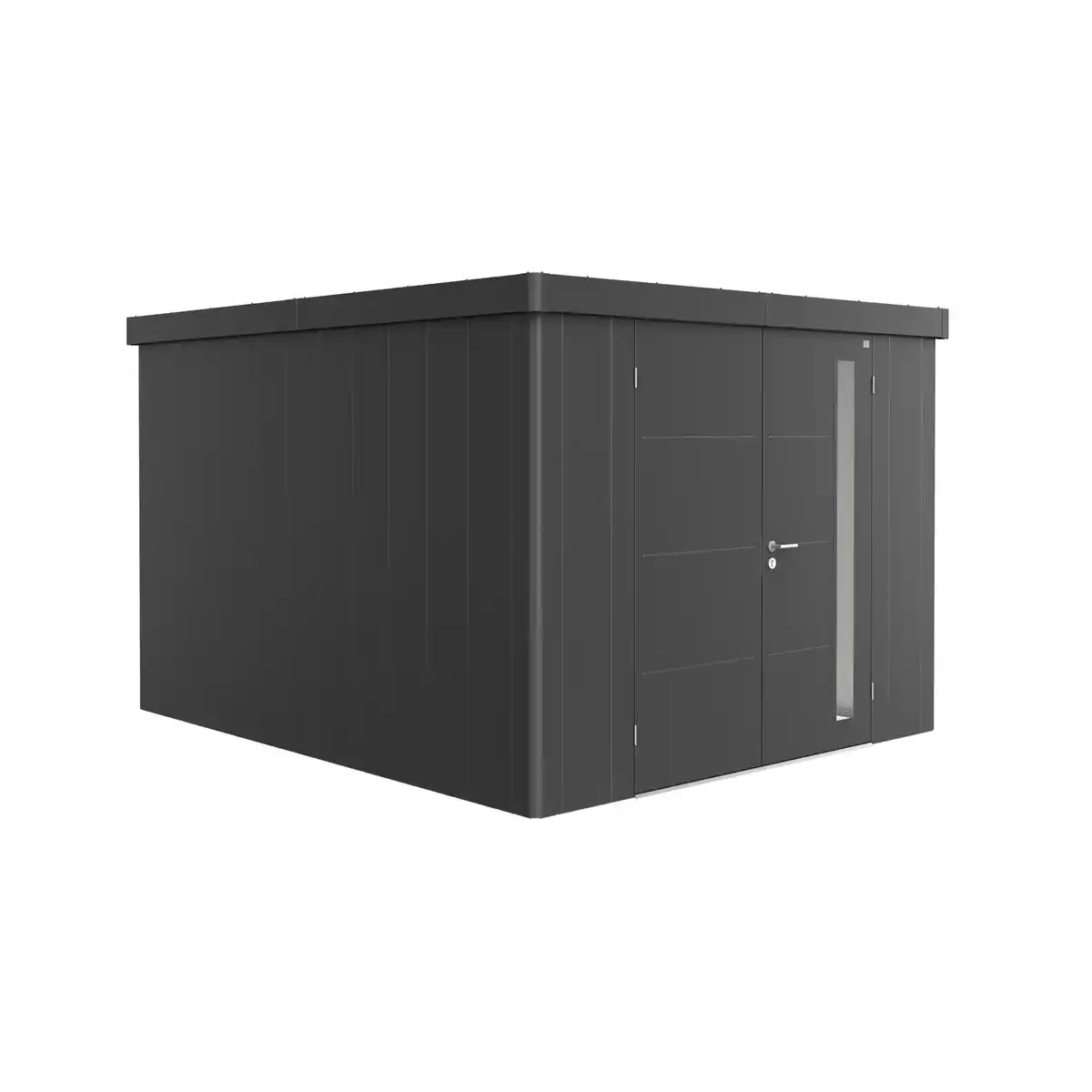 Bild 1 von Biohort Gerätehaus 'Neo 4C' dunkelgrau-metallic 292 x 348 cm mit Doppeltür