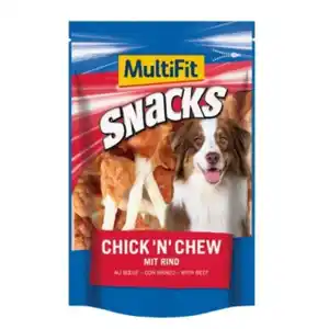 MultiFit Snacks Chick'n chew mit Rind 2x100 g
