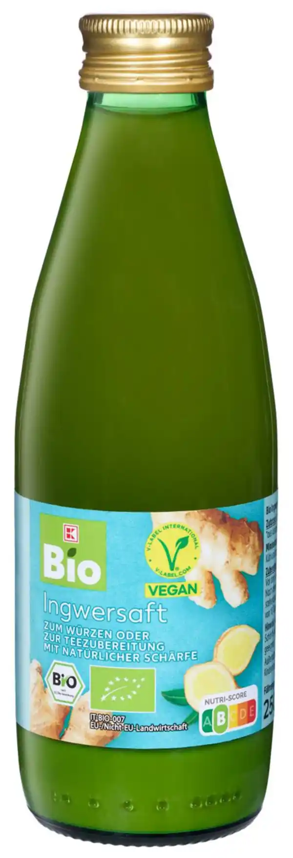 Bild 1 von K-BIO Bio-Ingwersaft, 250-ml-Fl.