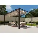 Bild 1 von Paragon-Outdoor Pergola 'Florenz' dunkelbraun 350 x 505 x 236 cm
