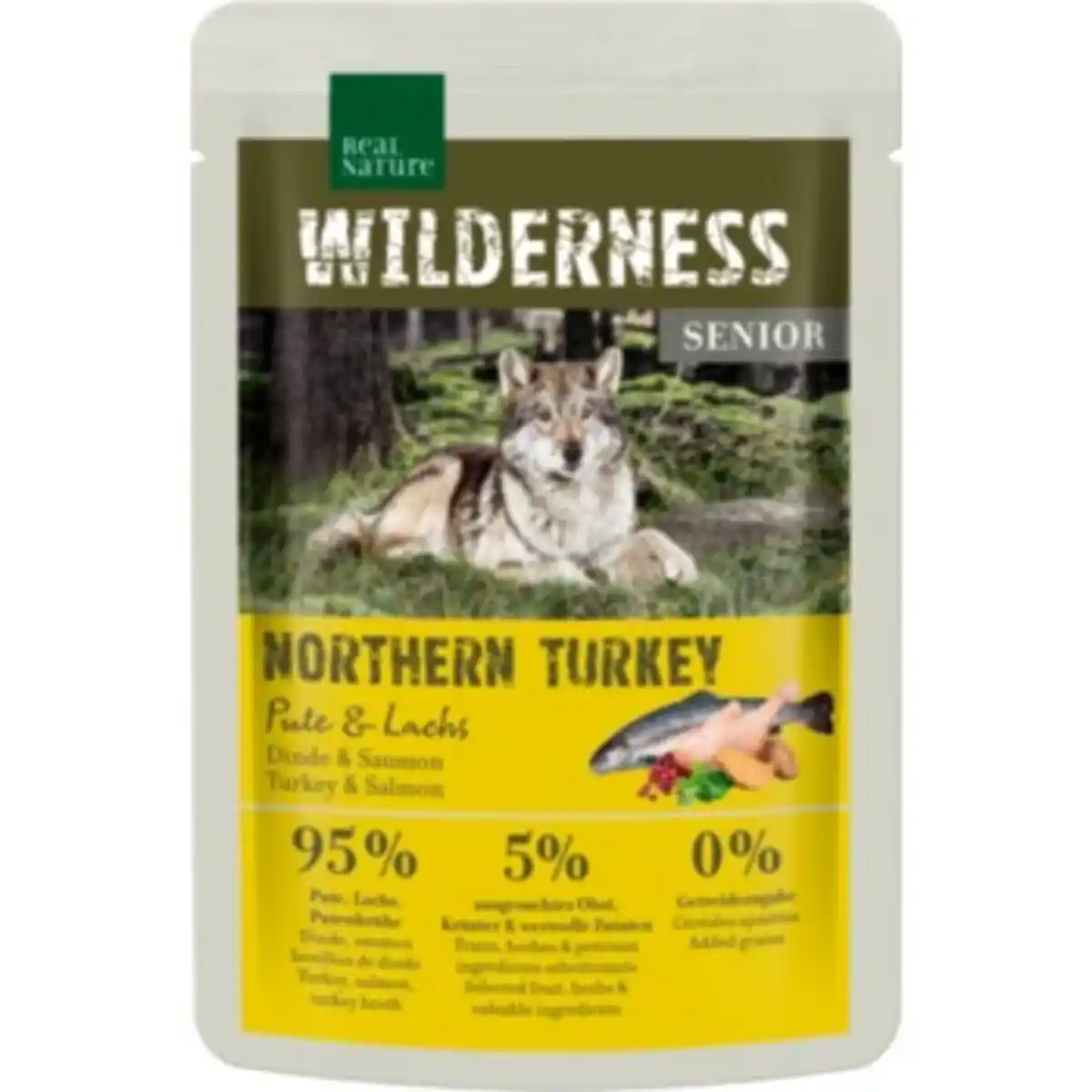 Bild 1 von REAL NATURE WILDERNESS Senior Northern Turkey Pute und Lachs 12x100 g