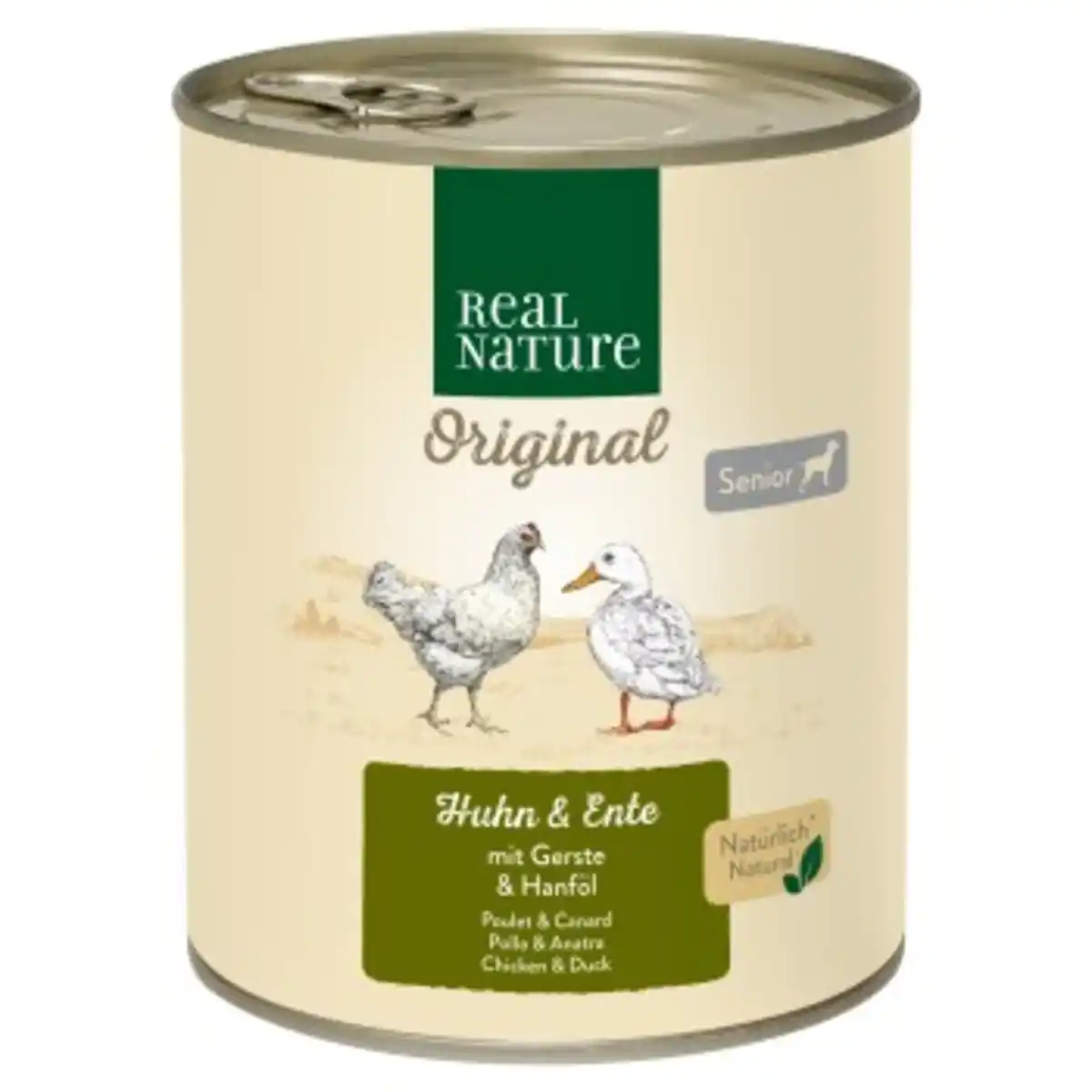 Bild 1 von REAL NATURE Original Nassfutter für Hunde Senior Huhn und Ente 6x800 g