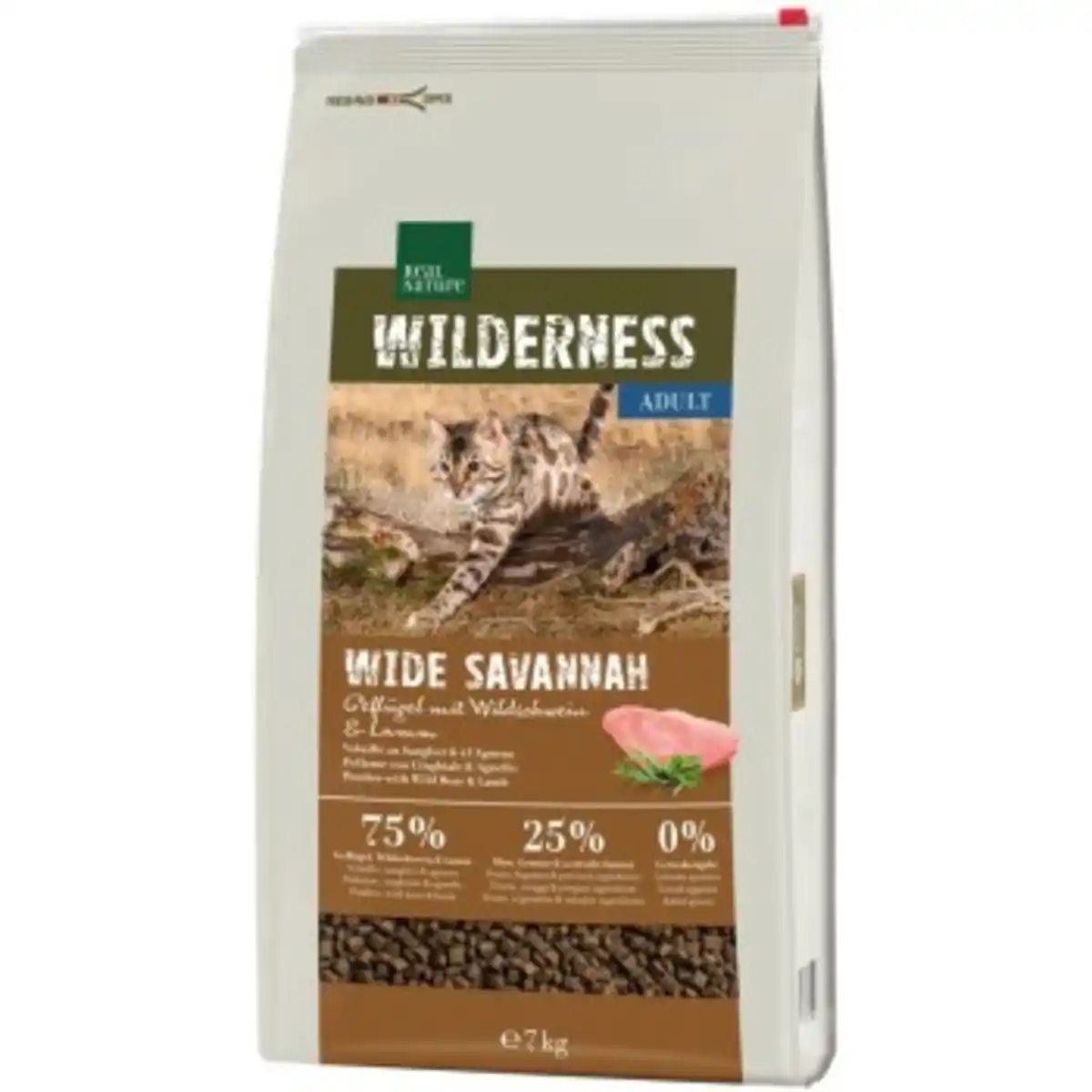 Bild 1 von REAL NATURE WILDERNESS Adult Wide Savannah Geflügel mit Wildschwein und Lamm 7 kg