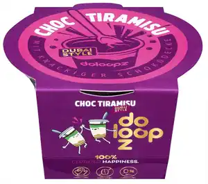 DOLOOPZ Choc Tiramisu Dubai Style, 120-g-Becher