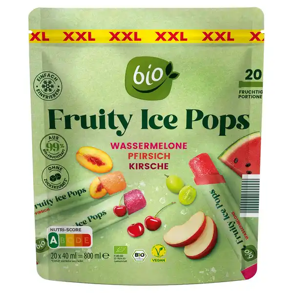 Bild 1 von BIO, Fruity Ice Pops Mulitpack