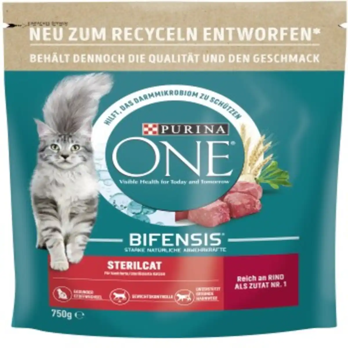 Bild 1 von Purina ONE BIFENSIS Sterilcat Rind 2x750 g