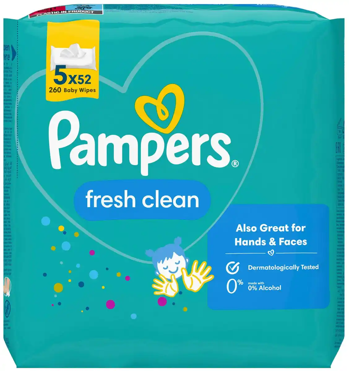 Bild 1 von PAMPERS Feuchttücher, 5 x 52-St.-Packg.