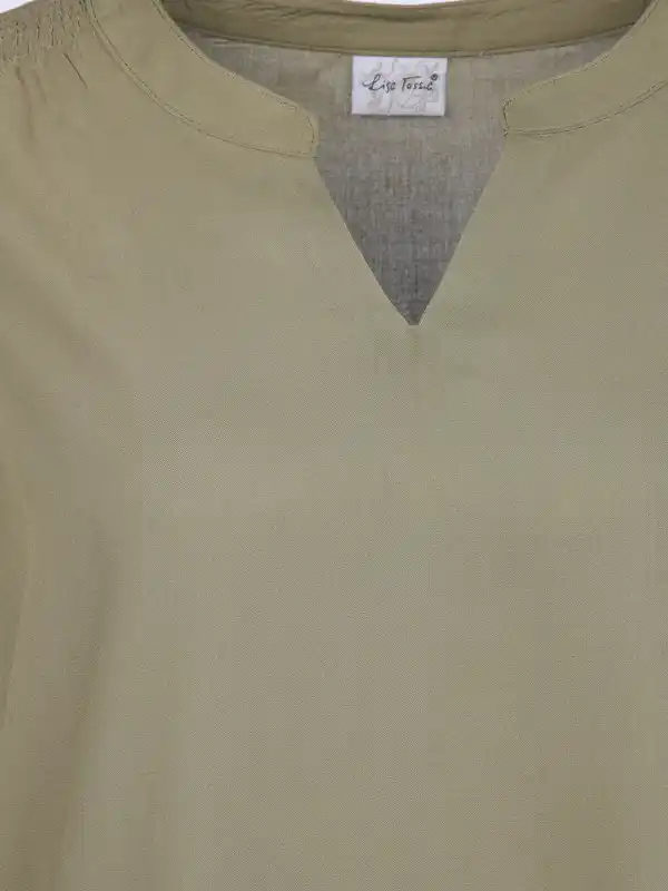 Bild 3 von Damen Top mit kleinem Gummzugdetails Oliv