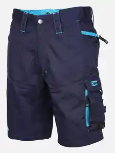 Herren Arbeitsshorts mit Neondetails Blau