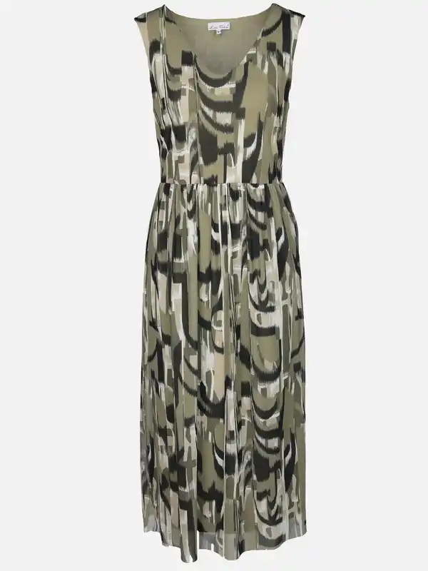 Bild 1 von Damen Kleid mit Ethno Alloverprint Oliv