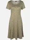 Bild 1 von Damen Jerseykleid mit Alloverprint Oliv