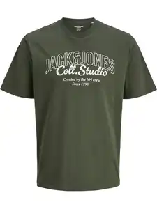 Herren JJMAKOTO TEE SS CREW T-Shirt Grün