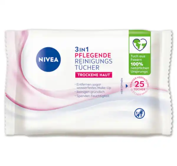 Bild 1 von NIVEA 3-in-1-Reinigungstücher*
