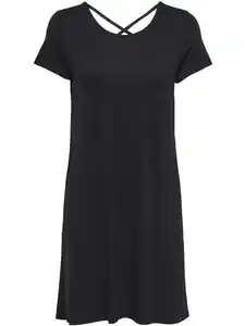 Only ONLBERA BACK LACE UP Shirtkleid Schwarz