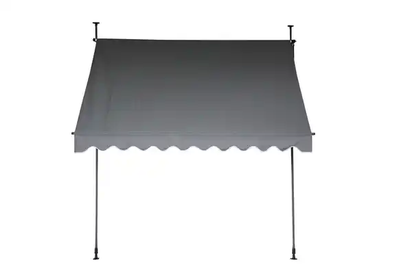 Bild 2 von Klemmmarkise Sonnenschutz mit Handkurbel - Anthrazit