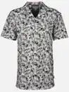 Bild 1 von Herren Resorthemd mit kurzem Arm und Alloverprint Oliv
