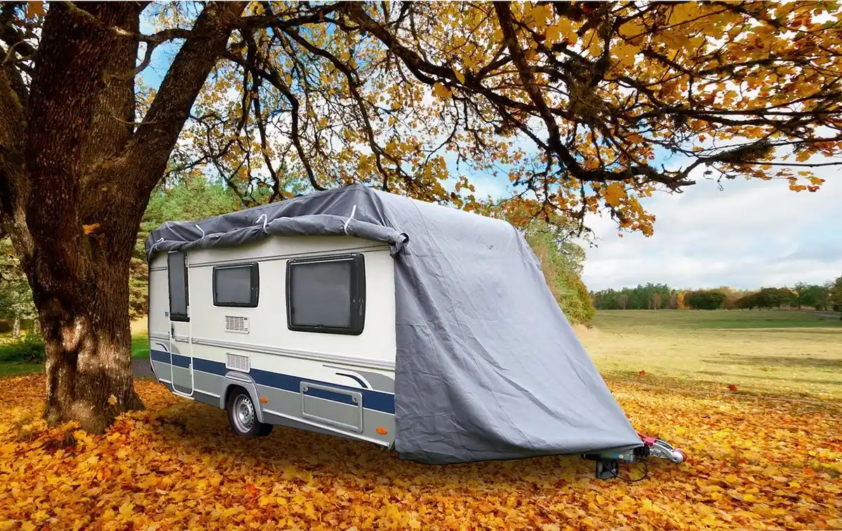 Bild 3 von Abdeckplane für Wohnwagen oder Wohnmobil M, ca. 550 x 250 x 220 cm