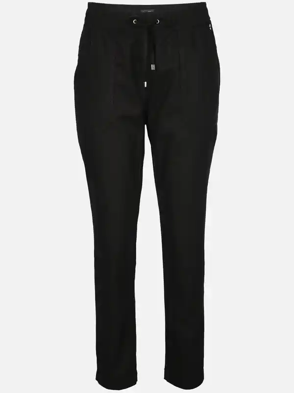 Bild 1 von Damen Hose aus Leinenmix Schwarz