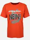 Bild 1 von Herren Arbeitsshirt mit Frontspruch Orange