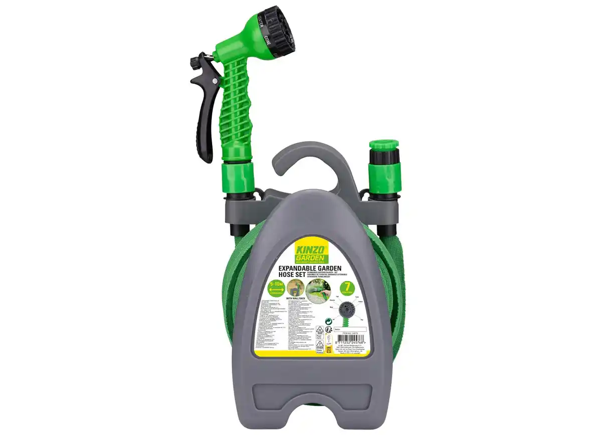 Bild 1 von Kinzo Flexi-Gartenschlauch-Set 5-10m