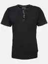Bild 1 von Herren Henleyshirt mit Stickerei Schwarz