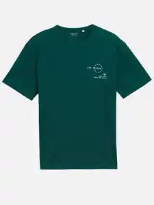 Herren T-Shirt mit Logoprint Grün