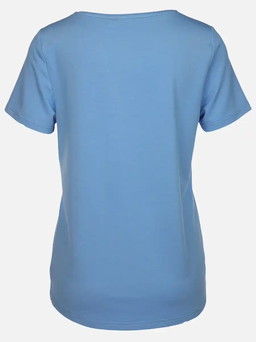 Bild 2 von Damen Shirt unifarben Blau