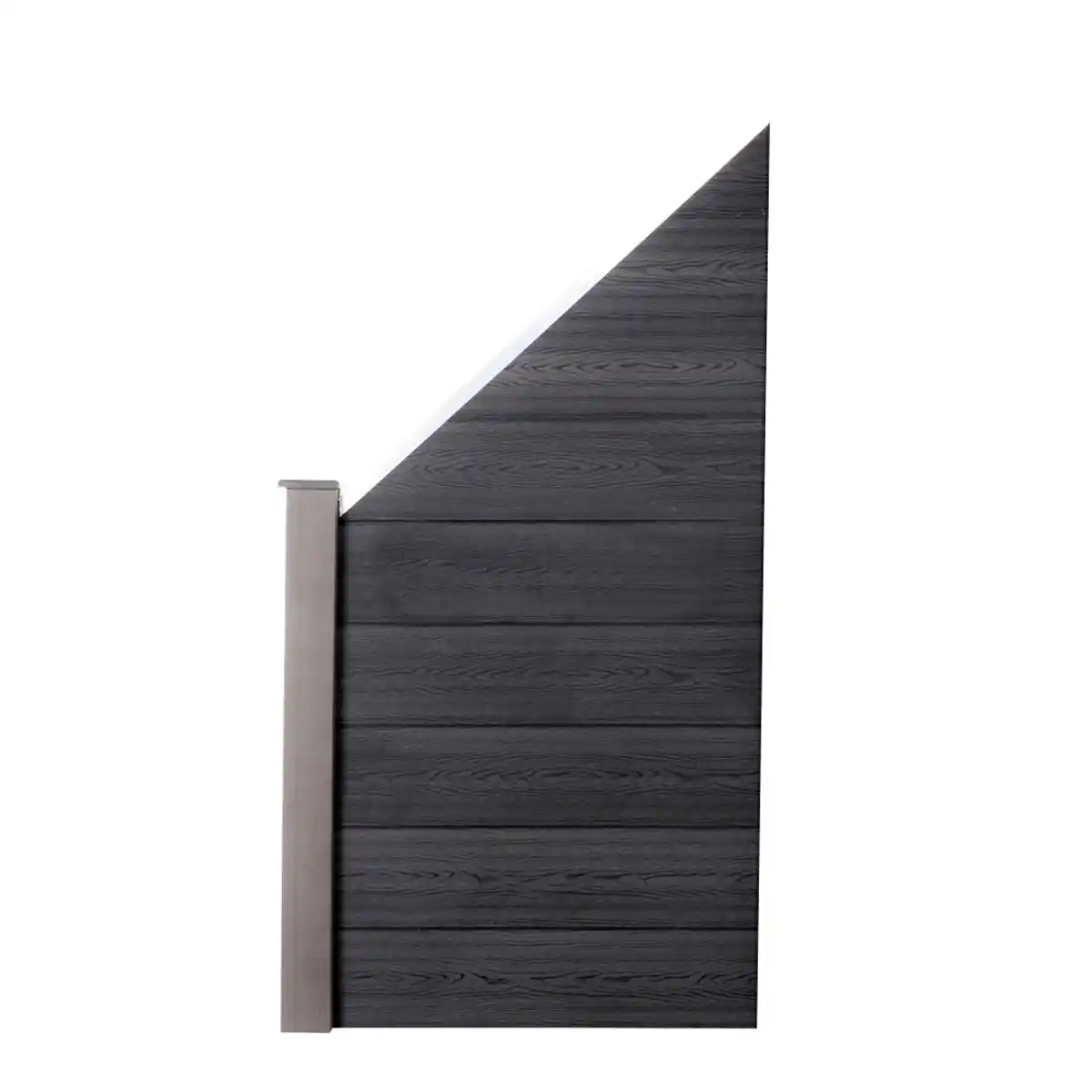 Bild 2 von WPC-Sichtschutzzaun CARACAS V2 grau - 1x Schrägelement