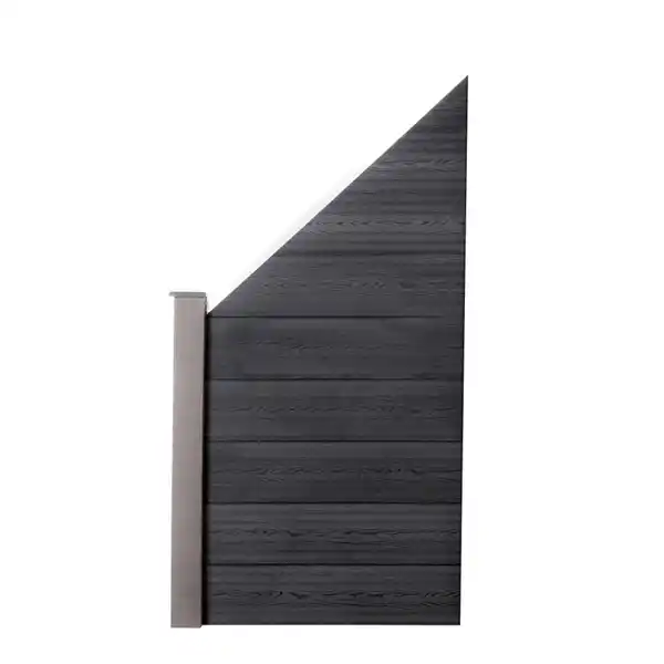 Bild 2 von WPC-Sichtschutzzaun CARACAS V2 grau - 1x Schrägelement