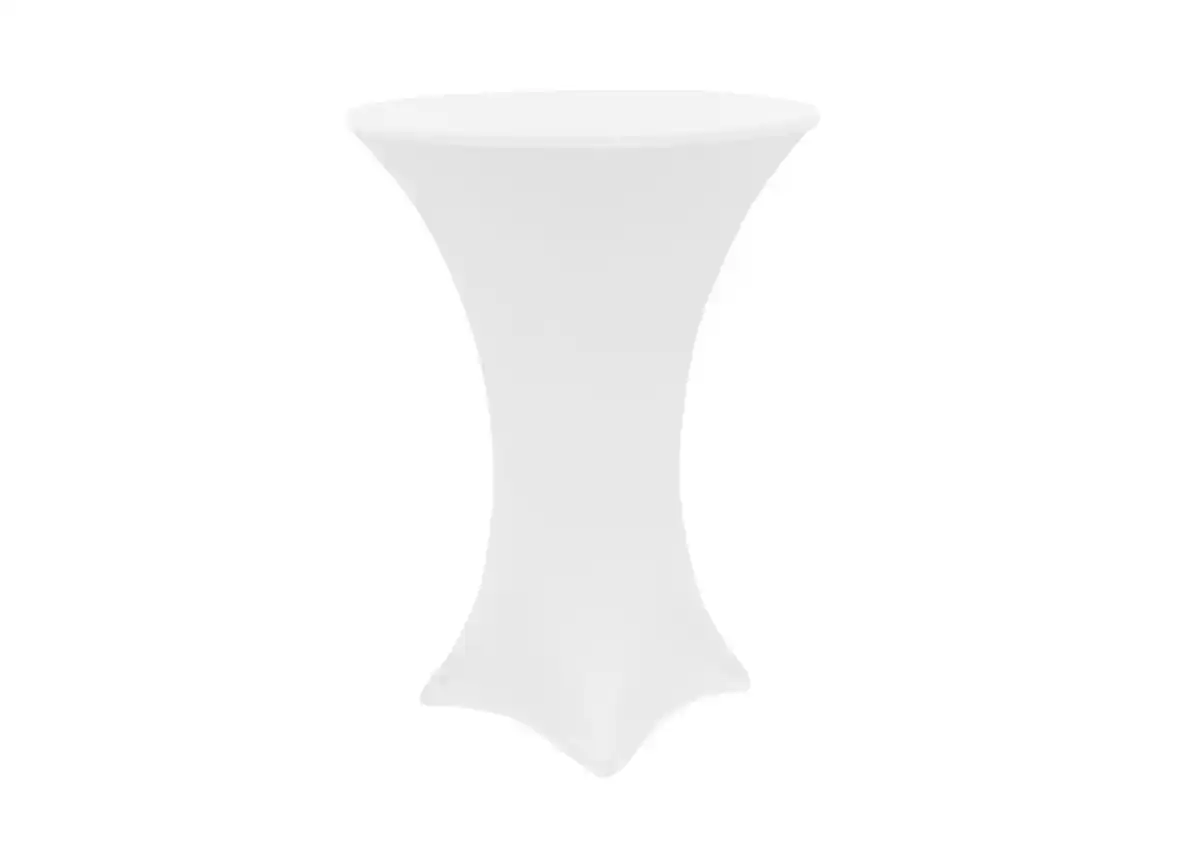 Bild 1 von Stretch-Stehtischhusse 60x120cm Weiß