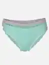 Bild 1 von Damen Bikinislip mit Spitzenbesatz im 2er Pack Türkis