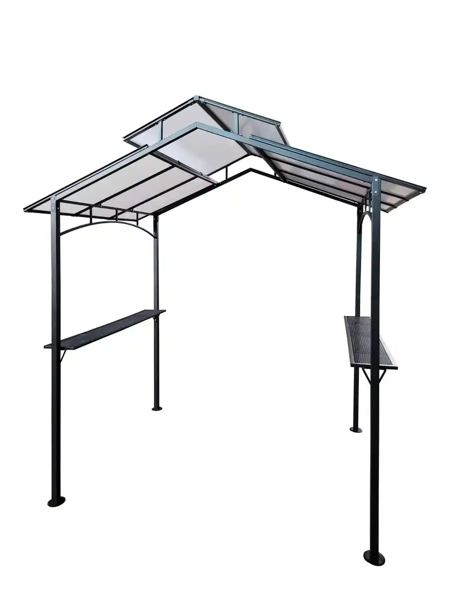 Bild 1 von Grillpavillon aus Stahl, ca. 240 x 150 x 250 cm - Anthrazit