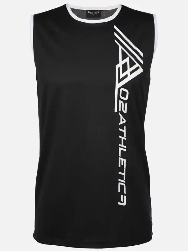 Bild 1 von Herren Tanktop mit Print Schwarz