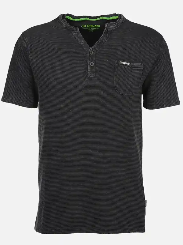 Bild 1 von Herren Shirt mit Rippstruktur Grau