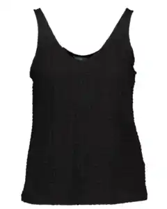 Unterhemd - Schwarz, Schwarz, 38