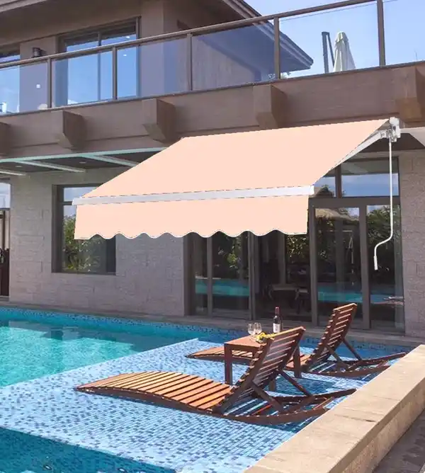 Bild 2 von Markise Alu-Markise Gelenkarmmarkise Markise Sonnenschutz - Beige